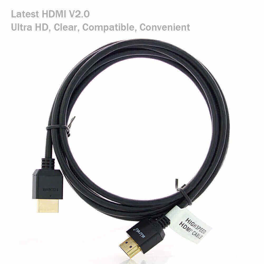 6.6ft aLLreLi Ultra HD [Heavy Duty] HDMI to HDMI Cable [4K HDMI 2.0 Version]