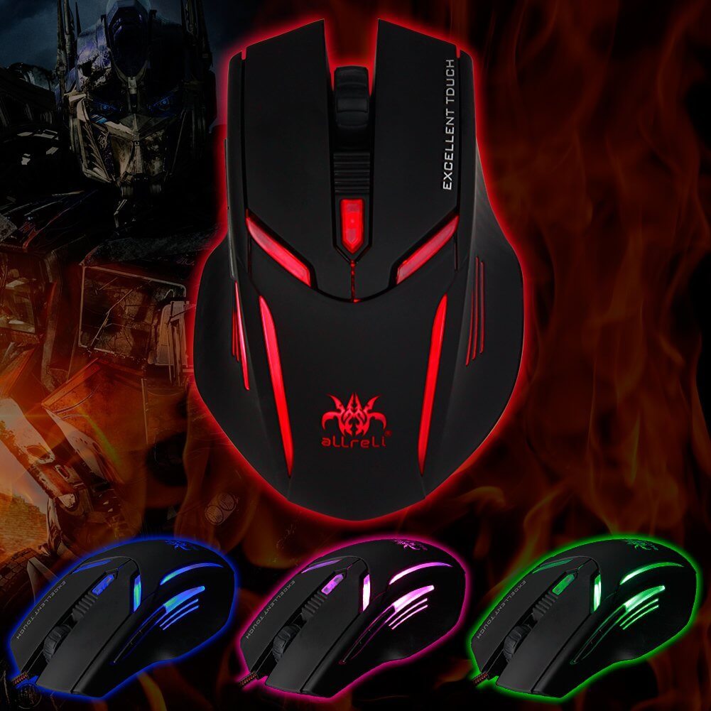 [Discontinued] aLLreLi SK-T2 4000DPI Programmable Optical Gaming Mouse for PC